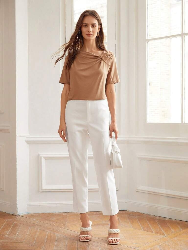 Calça Feminina Social Branca Varese