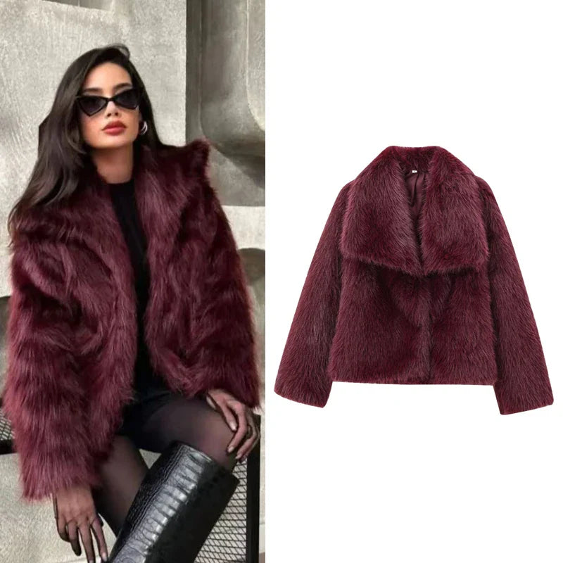 Casaco Feminino De Lã Berlim Trend Marsala
