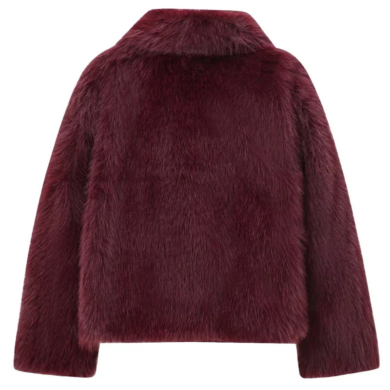Casaco Feminino De Lã Berlim Trend Marsala