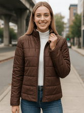 Casaco Feminino Gola Alta com Zíper