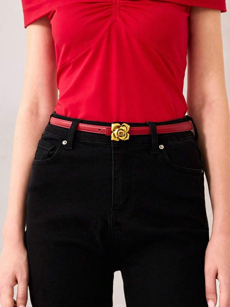 Cinto Feminino Vermelho Alessandria