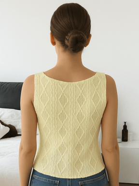 Colete Manoela Slim Fit Amarelo