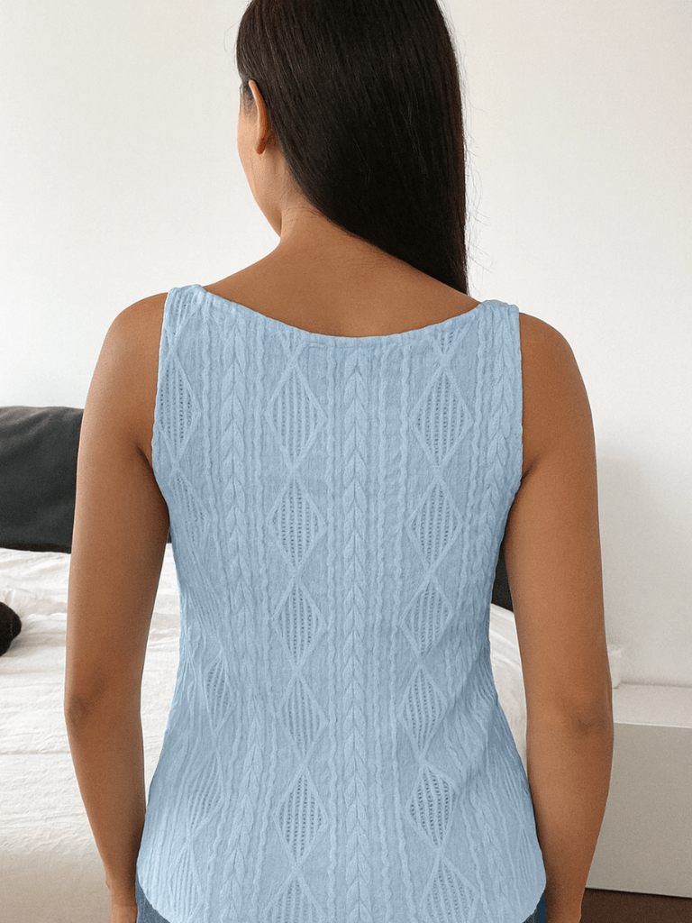 Colete Manoela Slim Fit Azul