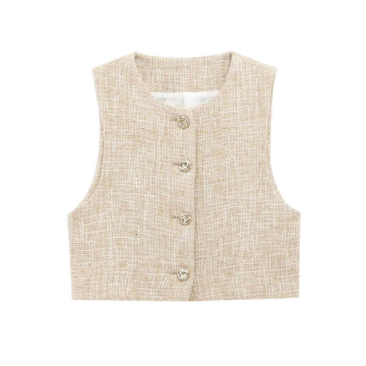Conjunto Feminino 2 Peças com Cinto Cáqui Claro