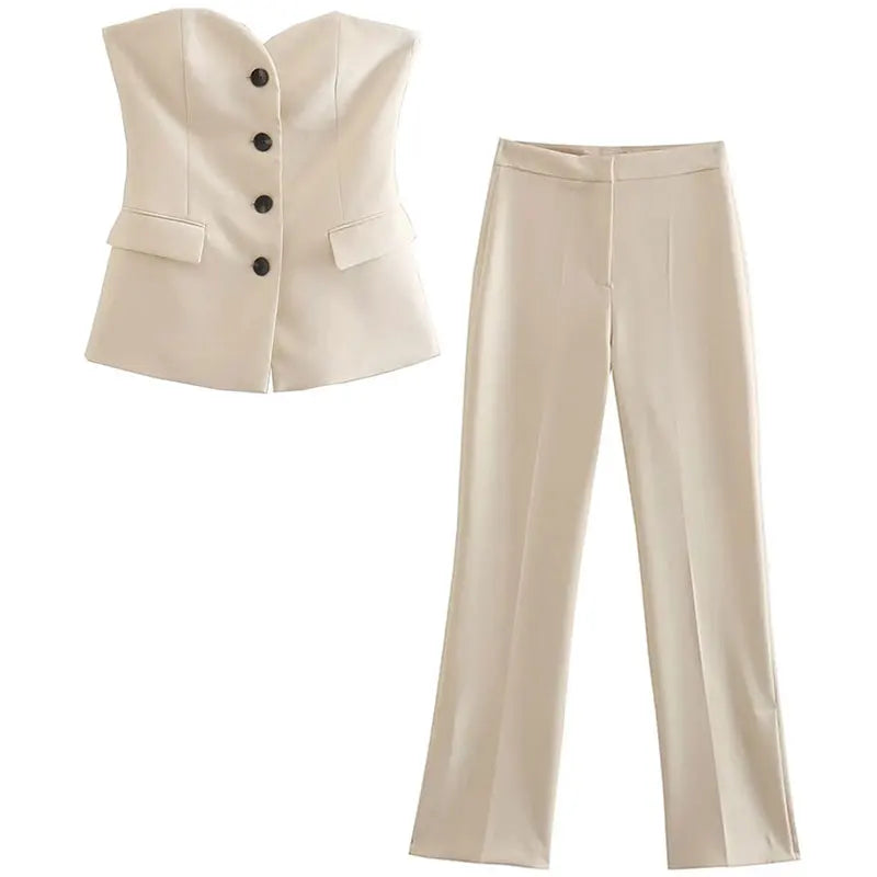 Conjunto Feminino Alfaiataria 2 Peças Encosta Serena