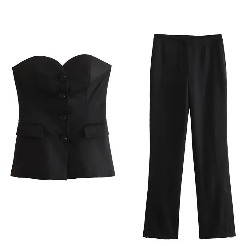 Conjunto Feminino Alfaiataria 2 Peças Encosta Serena