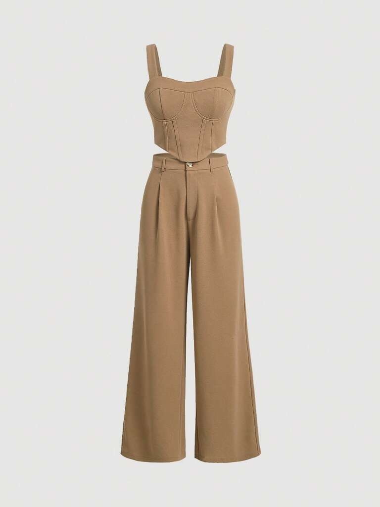 Conjunto Feminino Alfaiataria Bege Krabi