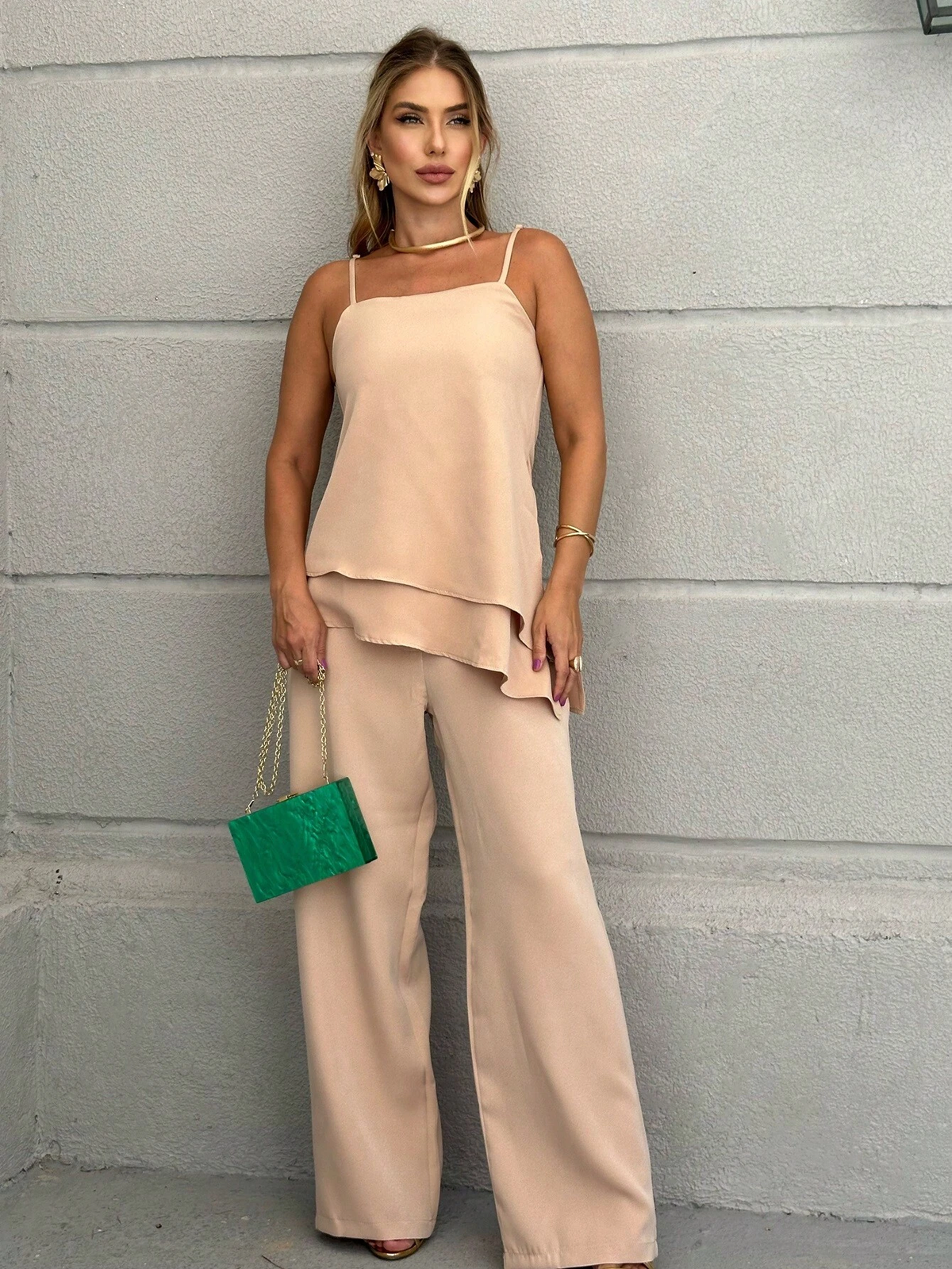Conjunto Feminino Alfaiataria Bege