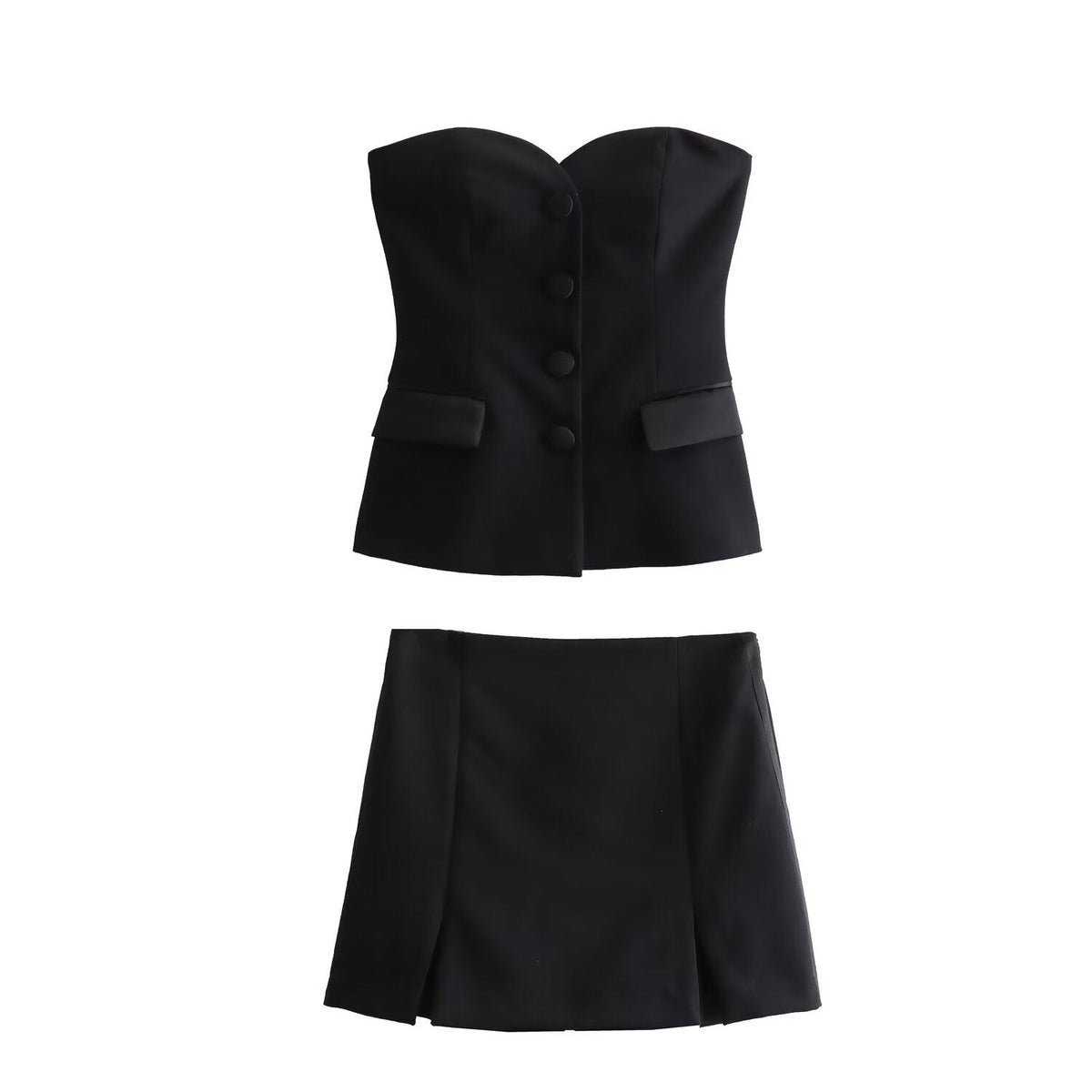 Conjunto Feminino Alfaiataria Preto Isa