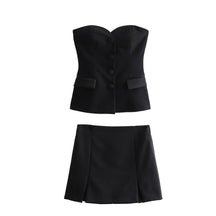 Conjunto Feminino Alfaiataria Preto Isa
