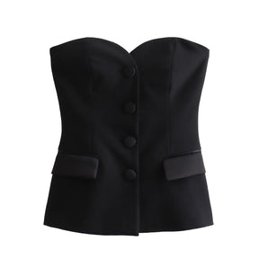 Conjunto Feminino Alfaiataria Preto Isa