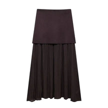 Conjunto Feminino Blusa e Saia Decote em V Cintura Alta Rute