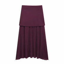 Conjunto Feminino Blusa e Saia Decote em V Cintura Alta Rute