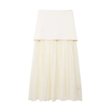 Conjunto Feminino Blusa e Saia Decote em V Cintura Alta Rute