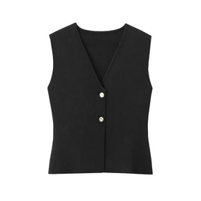 Conjunto Feminino Blusa e Saia Decote em V Cintura Alta Rute