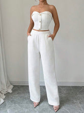 Conjunto Feminino Linho Branco Antonella