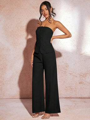 Conjunto Feminino Preto Bruges