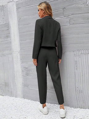 Conjunto Feminino Preto Alfaiataria