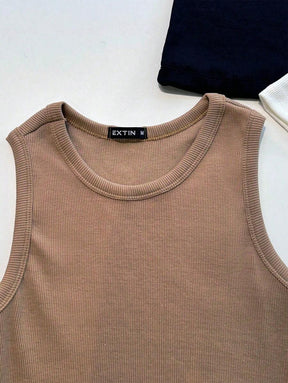 Cropped Feminino 3 Regatas Básicas