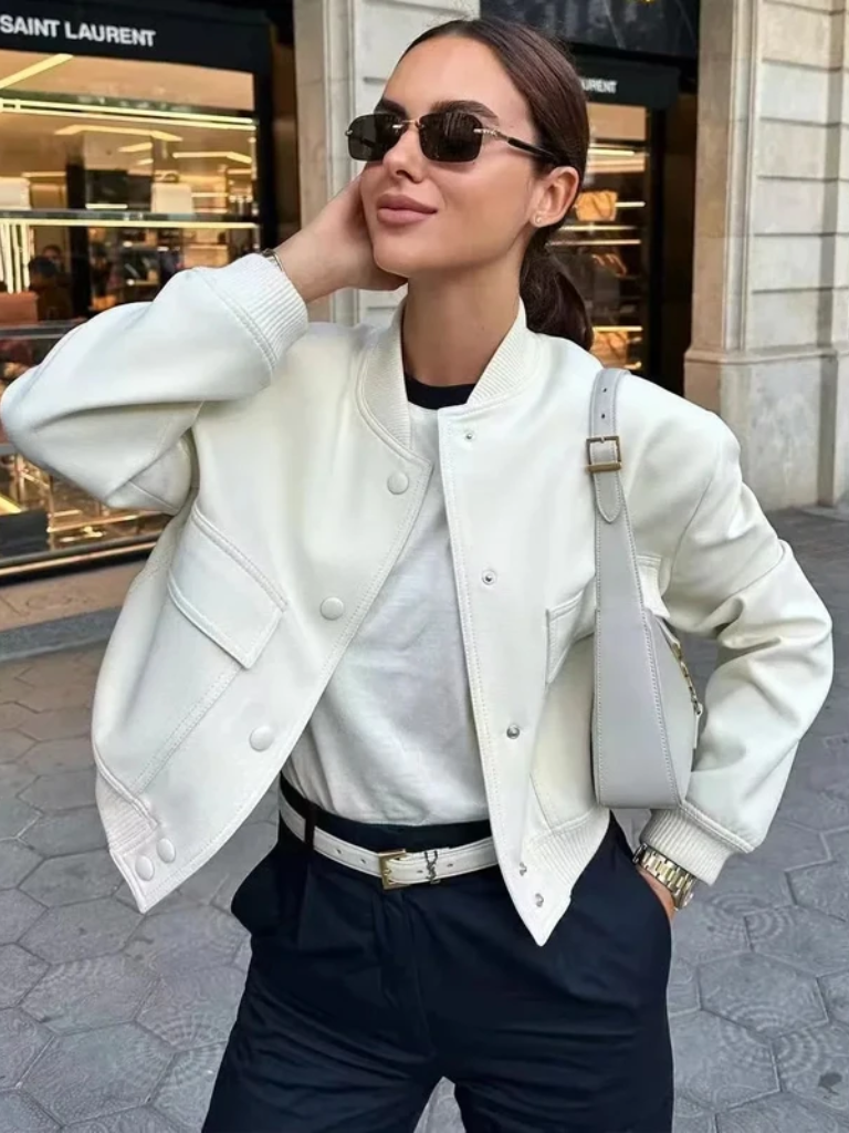 Jaqueta Feminina Bomber Modelo Bianca
