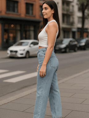 Jeans Calça Feminina Lavagem Média Atlanta