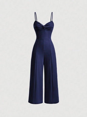 Macacão Feminino Longo Azul Marinho Forlì