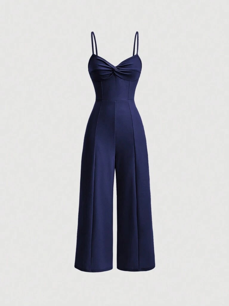Macacão Feminino Longo Azul Marinho Forlì
