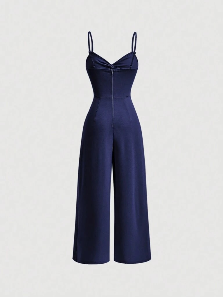 Macacão Feminino Longo Azul Marinho Forlì