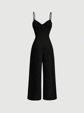 Macacão Feminino Longo Preto Forlì