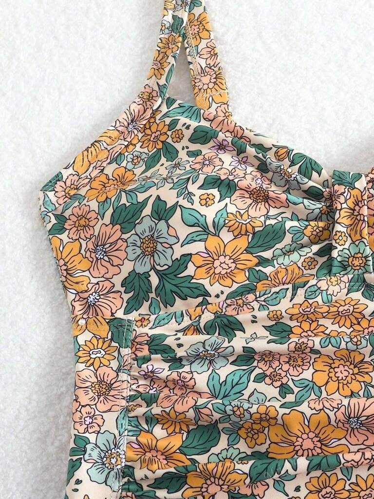 Maiô Estampa Floral Amarelo Aurora