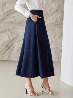Saia Midi Jeans Ostuni