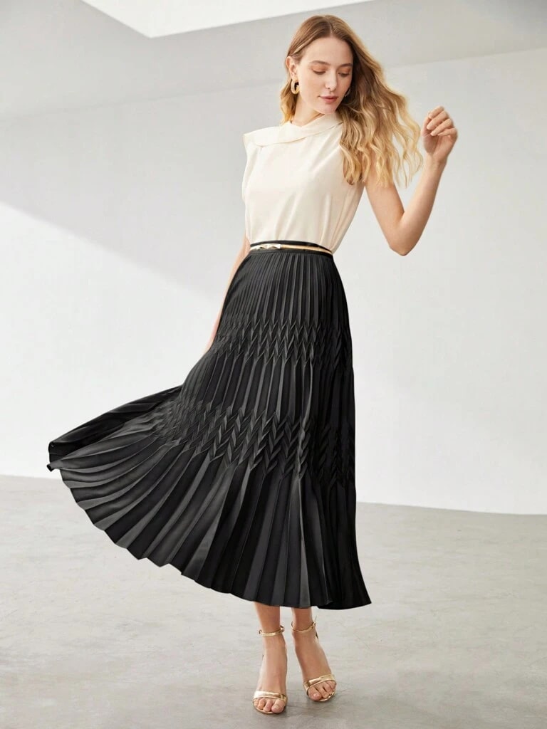 Saia Midi Preto Jesi