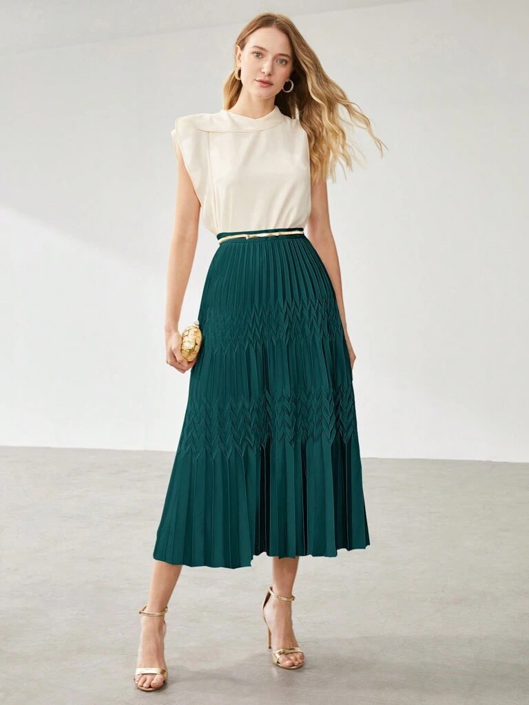 Saia Midi Verde Jesi