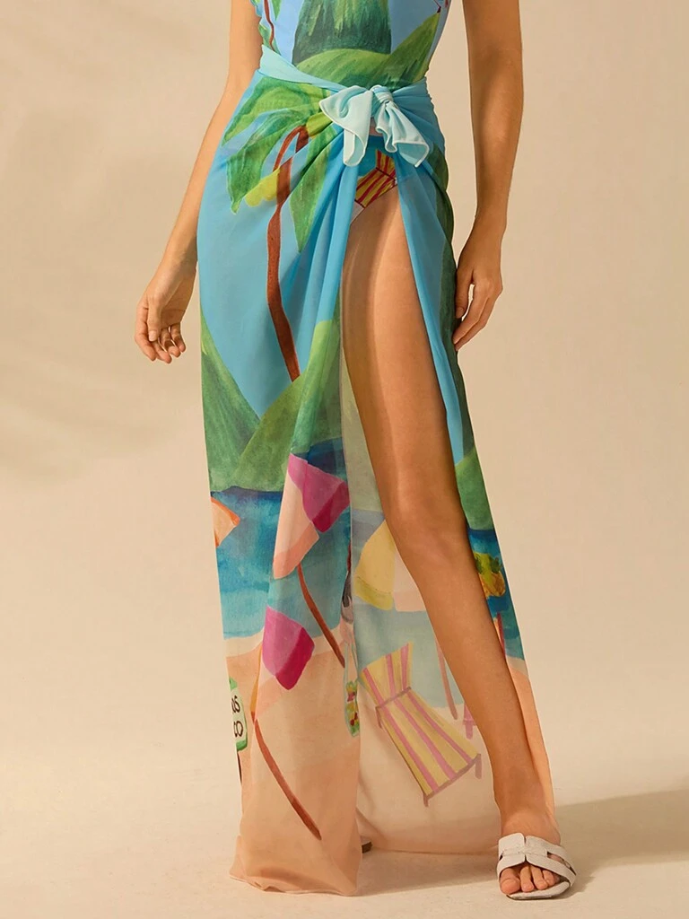 Saída de Praia Estampa Floral Lili