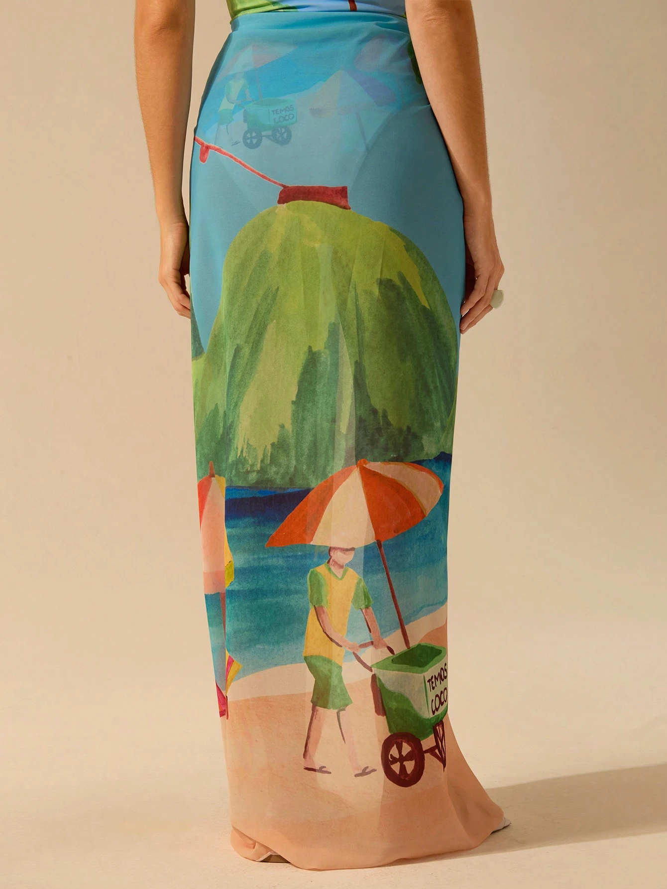Saída de Praia Estampa Floral Lili