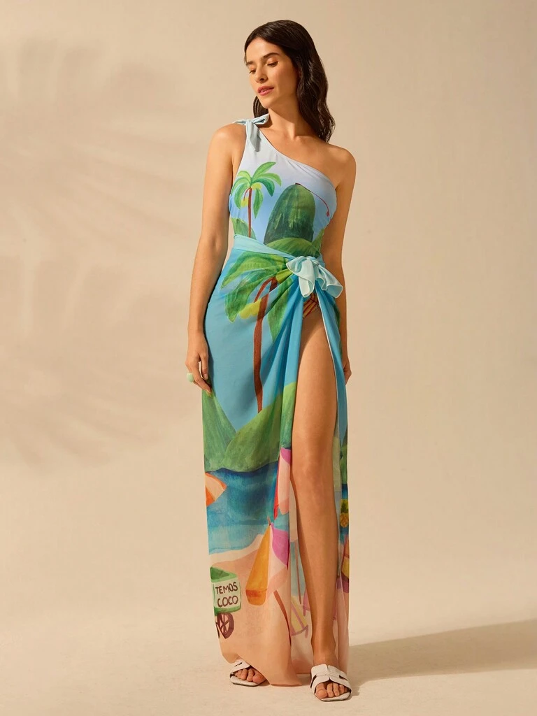 Saída de Praia Estampa Floral Lili