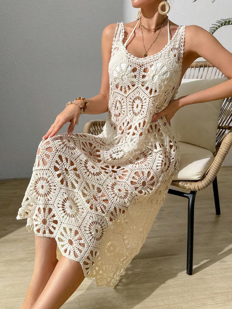 Saída de Praia Vestido Branco Babi