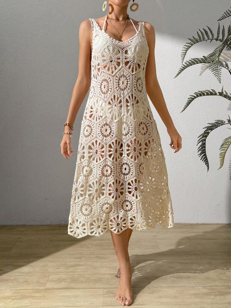 Saída de Praia Vestido Branco Babi