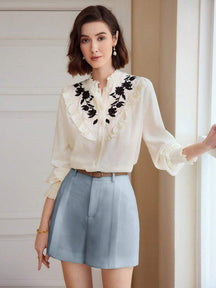 Short Feminino Azul Bebê Biella