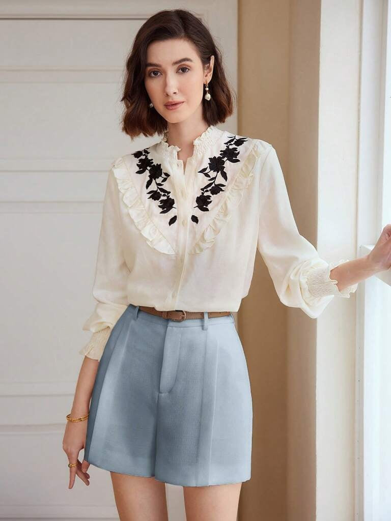 Short Feminino Azul Bebê Biella
