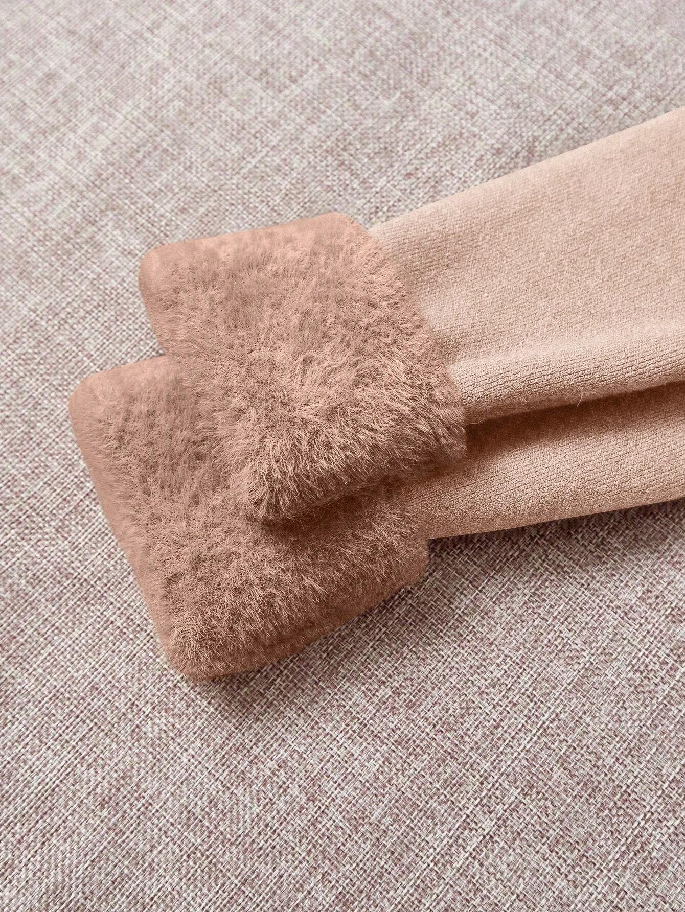 Suéter Feminino Tricot Gola Alta De Veludo Marrom
