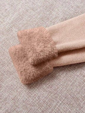 Suéter Feminino Tricot Gola Alta De Veludo Marrom