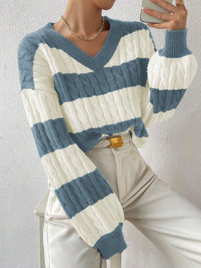 Suéter Feminino Tricot Para Inverno Branco