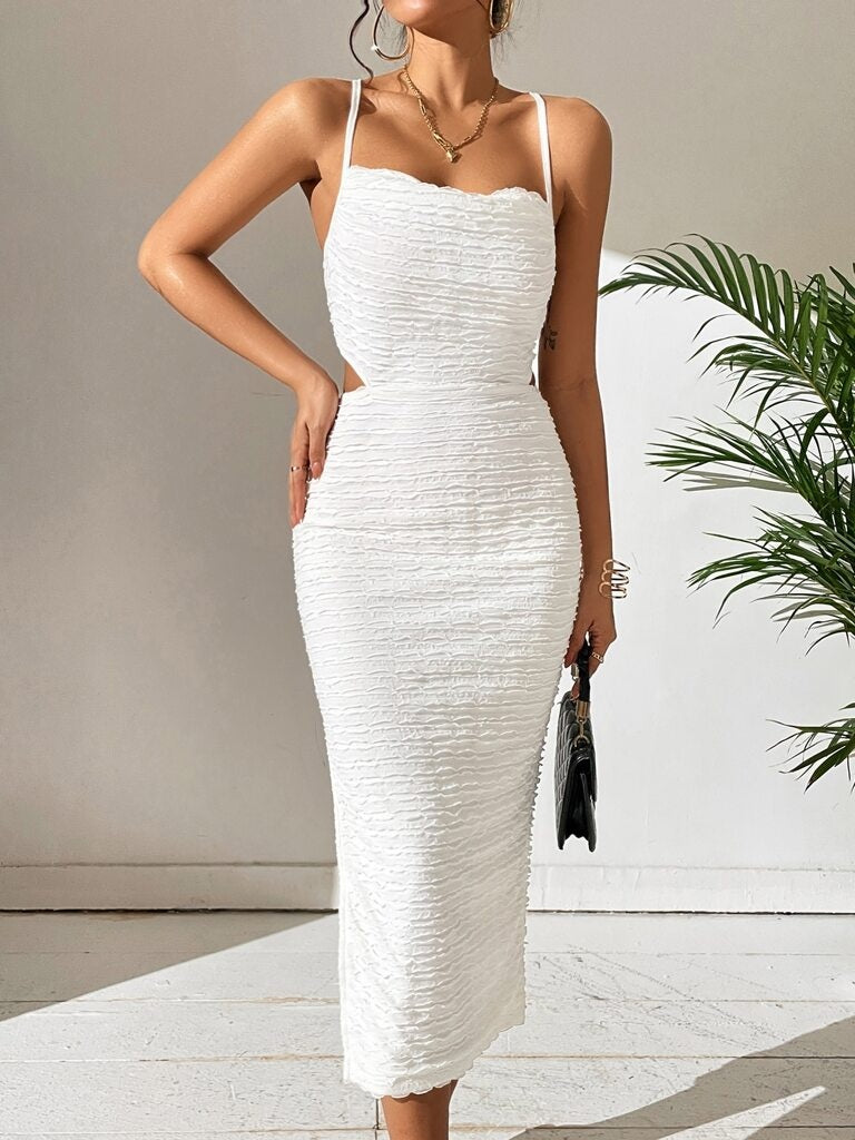 Vestido Branco Midi Elisa