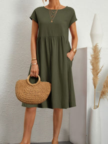 Vestido Feminino Curto Modelo Casual Grécia