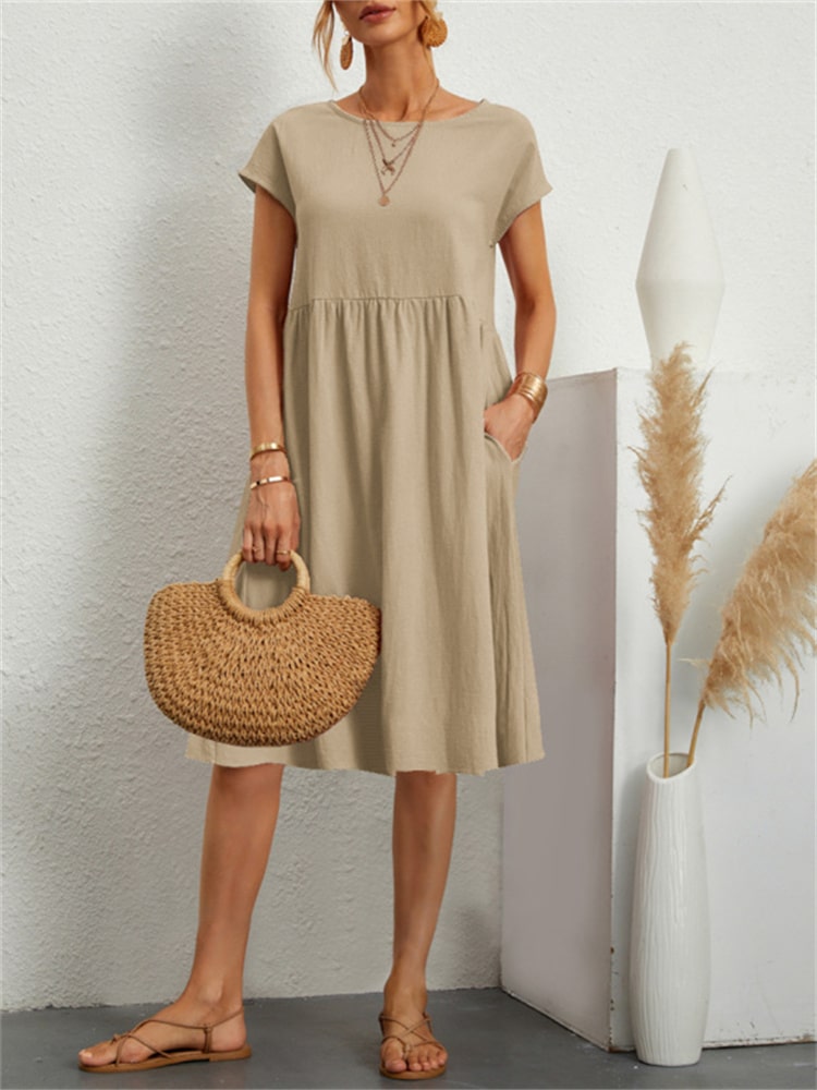 Vestido Feminino Curto Modelo Casual Grécia