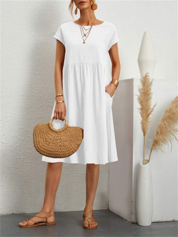 Vestido Feminino Curto Modelo Casual Grécia