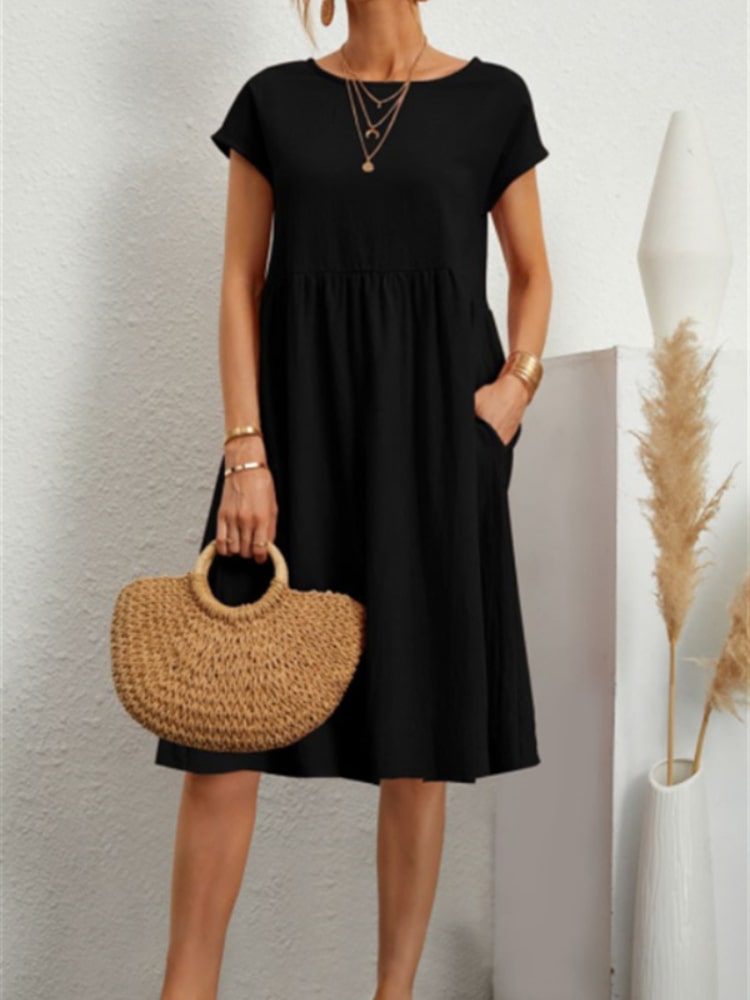 Vestido Feminino Curto Modelo Casual Grécia