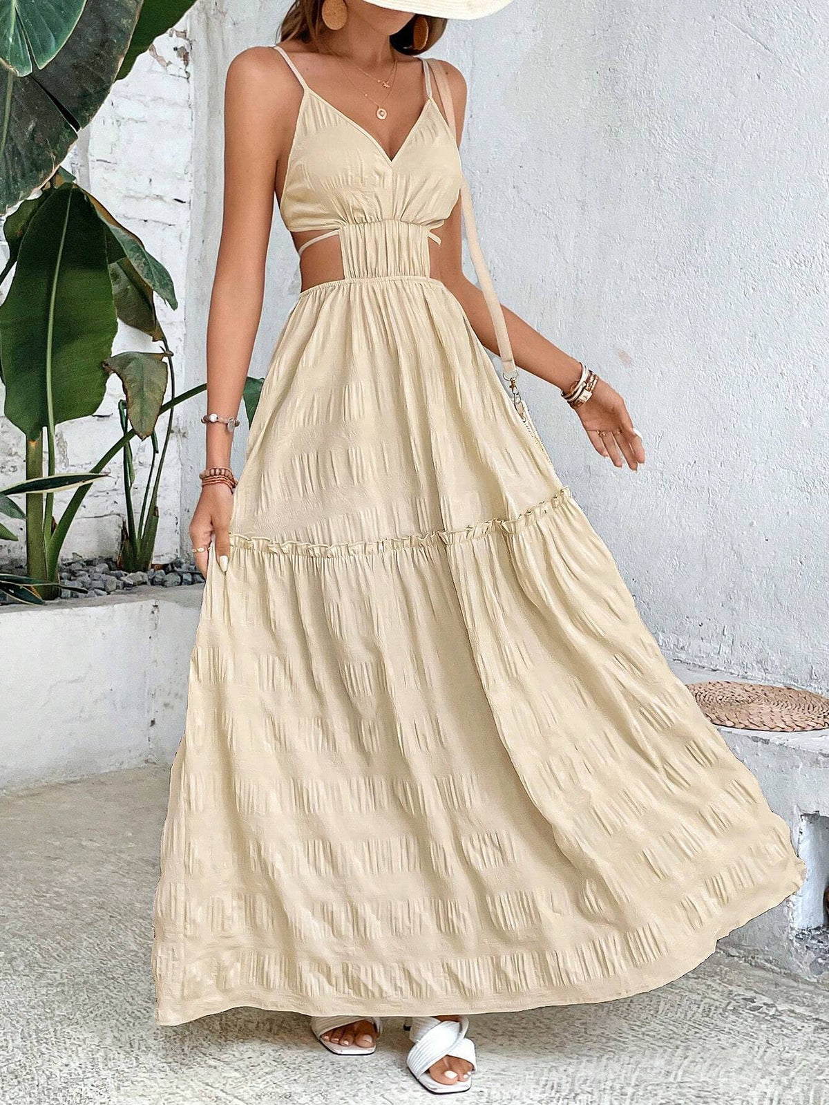 Vestido Longo Bege Lisboa
