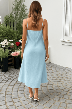 Vestido Longo Eloá Floral Azul Soft